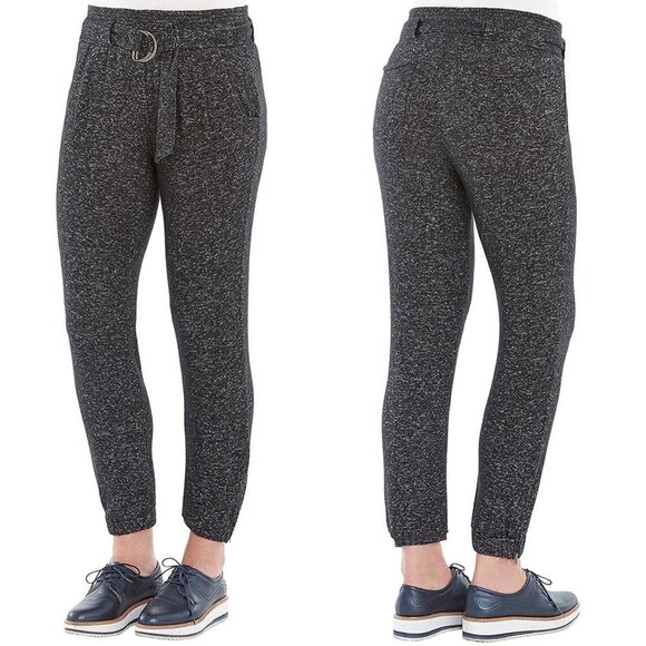 Democracy Womens Gray Pull On Stretch Zip Ankle DRing Waisted Jogger Pants Large - Picture 1 of 10